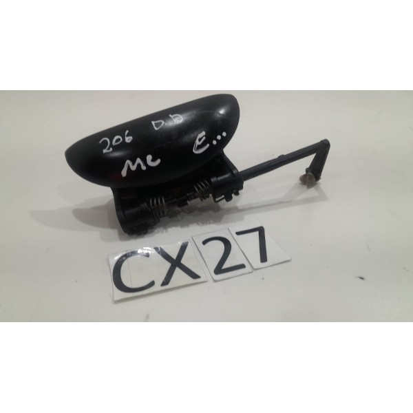 Maçaneta Externa Porta Dianteira Direita Peugeot 206/207  Preto