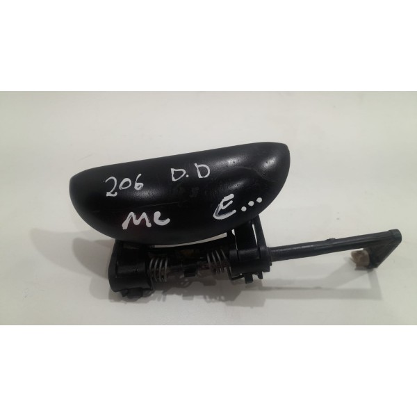 Maçaneta Externa Porta Dianteira Direita Peugeot 206/207  Preto