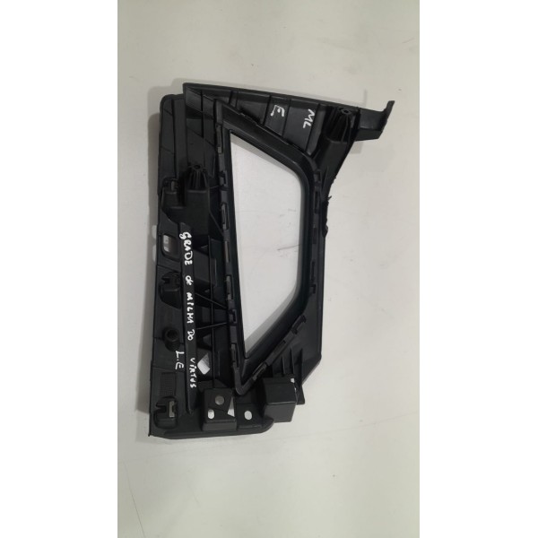 Moldura Farol Milha Virtus Novo Polo 2018 Lado Esquerdo Preto