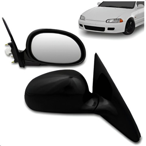 Par Retrovisor Civic 1992 1993 1994 1995 Coupe Eletrico
