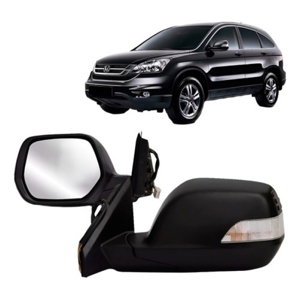 Retrovisor Crv 2007 A 2012 Eletrico Retratil C/ Pisca