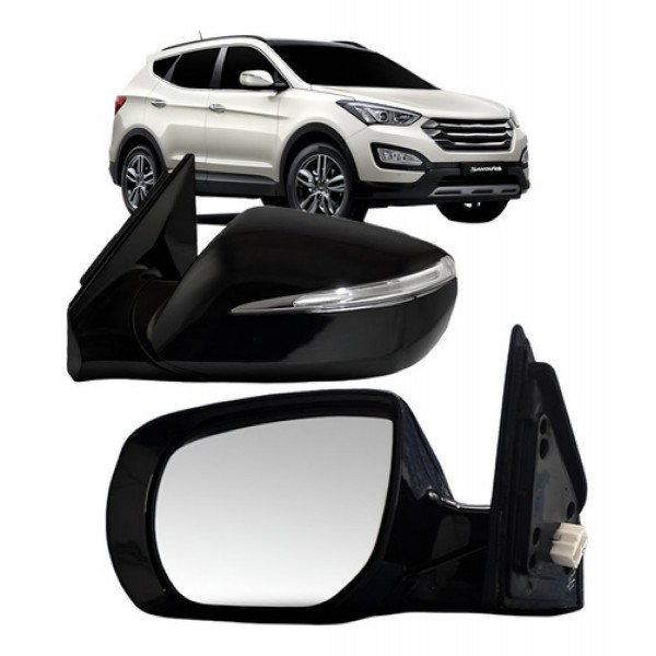 Retrovisor Santa Fe 2014 A 2018 Retrátil Elétrico C/ Pisca
