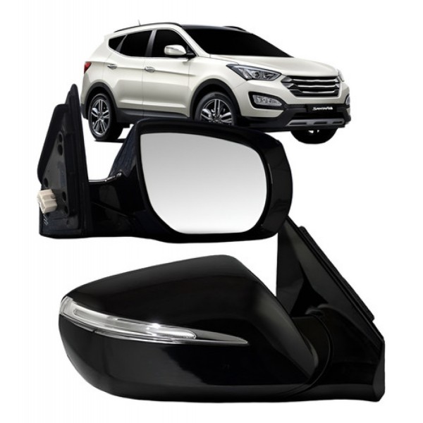 Retrovisor Santa Fe 2014 A 2018 Retrátil Elétrico C/ Pisca