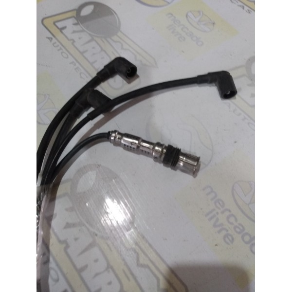 Jogo Cabos Vela + Velas Original Ngk Gol G3 G4 G5 Polo Fox