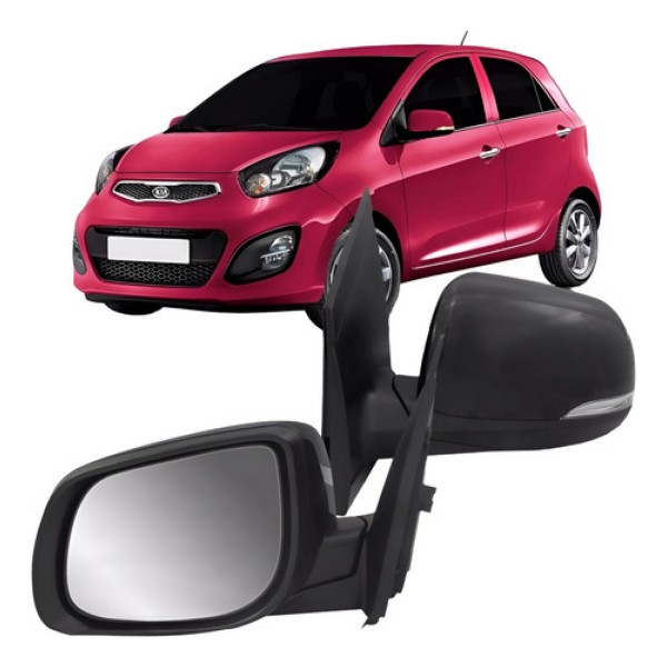 Retrovisor Picanto 2012 2013 14 2015 C/ Pisca