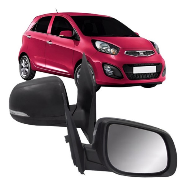 Retrovisor Picanto 2012 2013 14 2015 C/ Pisca