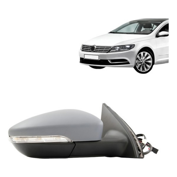 Retrovisor Passat Confortline Tsi 2011 A 2015 Elétrico Pisca