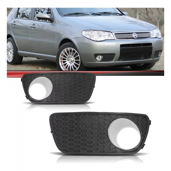 Grade Direita Milha Palio Siena 04 05 06 07 C/ Furo Preto Direito