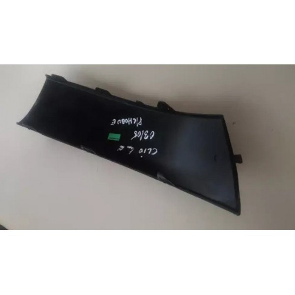 Moldura Parachoque Dianteiro Clio 03 04 05 Esquerda Preto