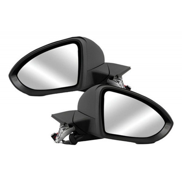 Par Retrovisor Elétrico Retratil Pisca Golf 2014 A 2018