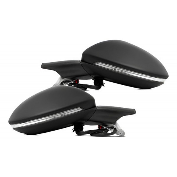 Par Retrovisor Elétrico Retratil Pisca Golf 2014 A 2018