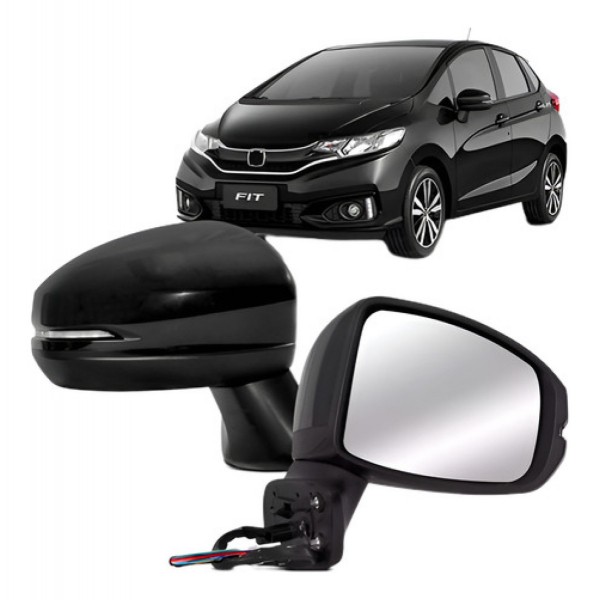 Par Retrovisor Elétrico Retrátil Fit/ Wrv 14 A 2021 C/ Pis