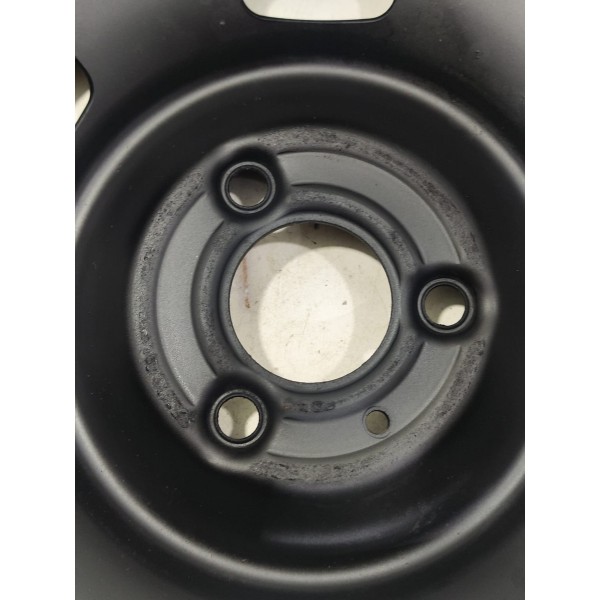 Roda De Ferro Aro 14 Kwid 2018 A 2024 3 Furos Preto
