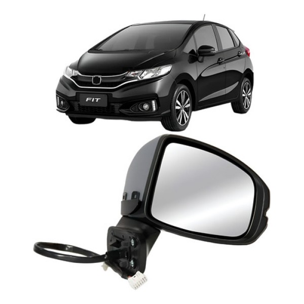 Retrovisor Elétrico Fit/ Wrv C/ Aquecedor E Pisca 14 A 2021