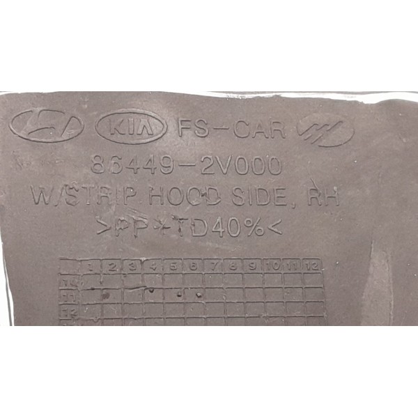 Acabamento Dobradiça Direita Capô Veloster 2012 864492v000