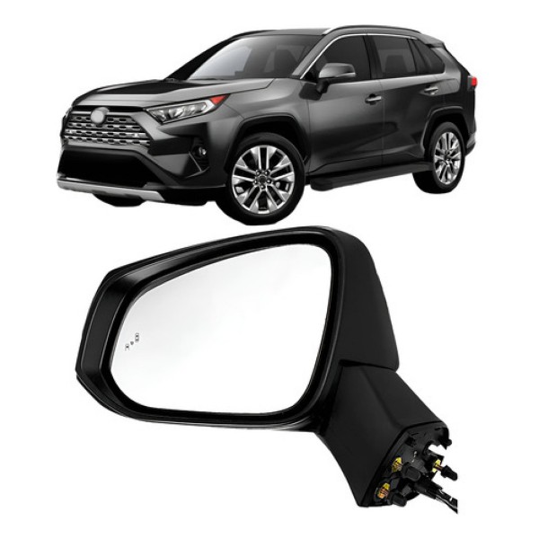 Retrovisor Rav4 2019 A 2020 Elétrico C/ Pisca C/ Ponto Cego
