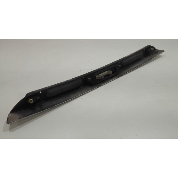 Moldura Tampa Traseira C Luz Placa Fiesta Hatch  Preto