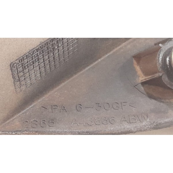 Moldura Tampa Traseira C Luz Placa Fiesta Hatch  Preto