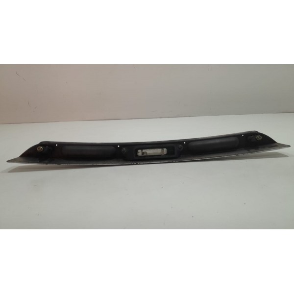 Moldura Tampa Traseira C Luz Placa Fiesta Hatch  Preto