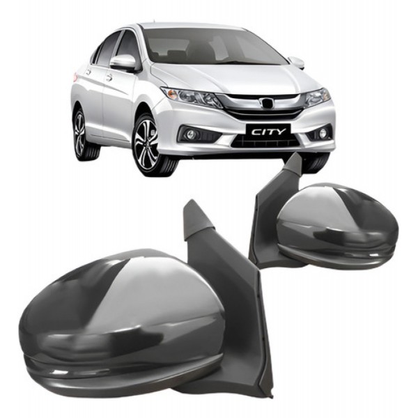Par Retrovisor City 2014 A 2016 Elétrico Retrátil Com Pisc