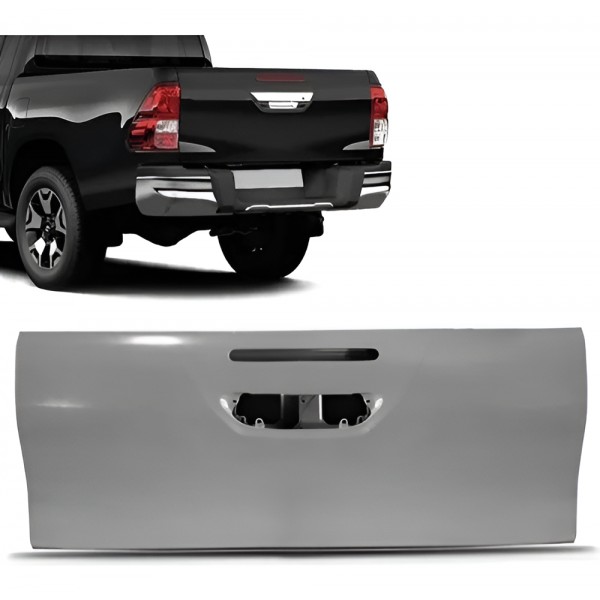 Tampa Tras Toyota Hilux Srv 16/19 Cabine Dupla Cinza