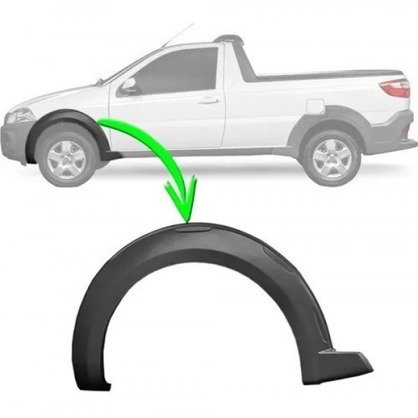 Moldura Paralama Dianteiro Motorista Strada Working 2014 Le