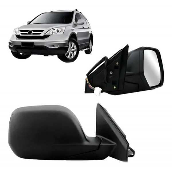 Retrovisor Eletrico Crv 2007 2008 2009 2010 2011 2012 Preto