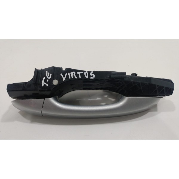 Maçaneta Externa Traseira Esquerda Vw Virtus 1.4 Tsi 2018 Cinza