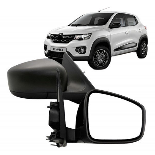 Par Retrovisor C/ Controle Capa Texturizada Kwid 2017 A 2023