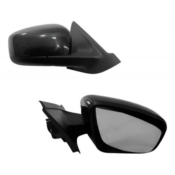 Par Retrovisor Elétrico C/ Capa Preta Kwid 2017 A 2023