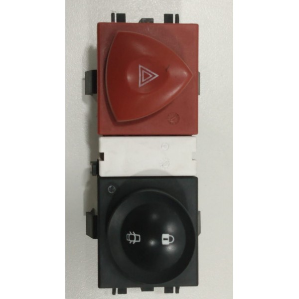 Botão Comando Alerta E Portas Megane 2.0 2007/ 373257 Preto