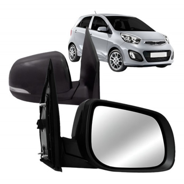 Retrovisor Eletrico Retratil Com Pisca Picanto 2012 A 2015