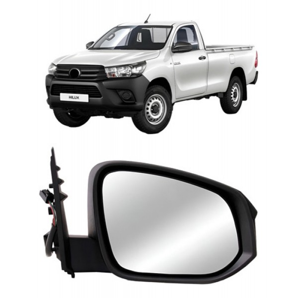 Retrovisor Eletrico C/capa Texturizada Hilux 2016 A 2021