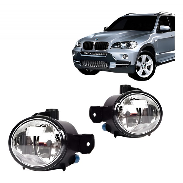 Par Farol Milha Auxiliar Bmw X5 Ano 2007 2008 2009 2010
