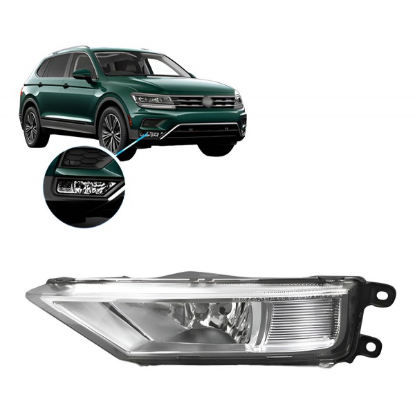 Farol Milha Tiguan Allspace 2018 2019 2020 2021 Cromado