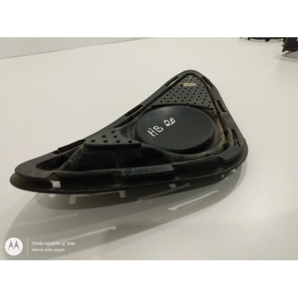 Moldura Milha Sem Furo Lado Esquerdo Hb20 Preto Esquerdo