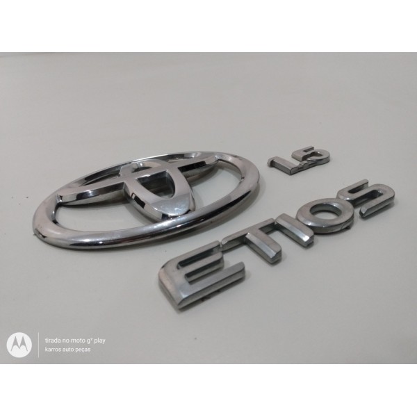 Kit Emblema Traseira Do Etios 1.5