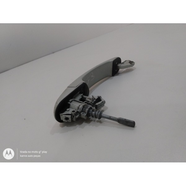 Maçaneta Externa C/ Cilindro Gol Parati G3 Dianteira Esq. Prateado