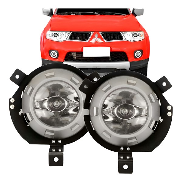 Farol De Neblina Triton 2007 08 09 A 2011 C/ Moldura Cinza