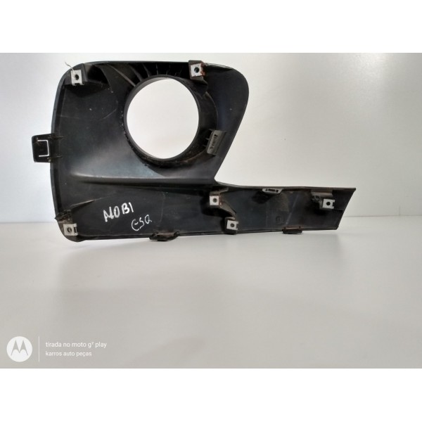 Moldura Farol Milha Esquerda Fiat Mobi Original Mopar Preto Esquerdo