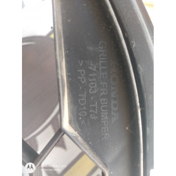 Grade Inferior Parachoque Hrv 2016 2017 2018 2019 Original Fosco