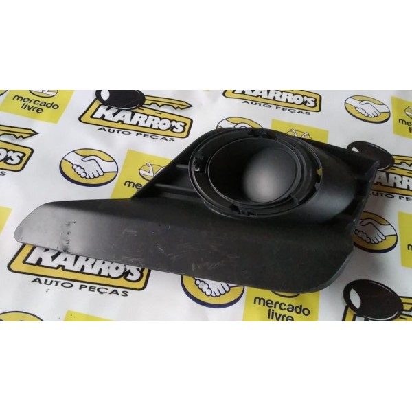 Moldura Farol De Milha Lado Dir. Renault Logan E Sandero Preto