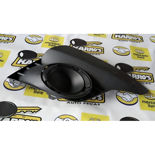 Moldura Farol De Milha Lado Dir. Renault Logan E Sandero Preto