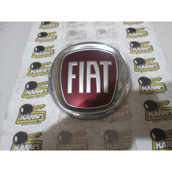 Emblema Vermelho Grade Dianteira Palio Siena G4 Doblo Punto