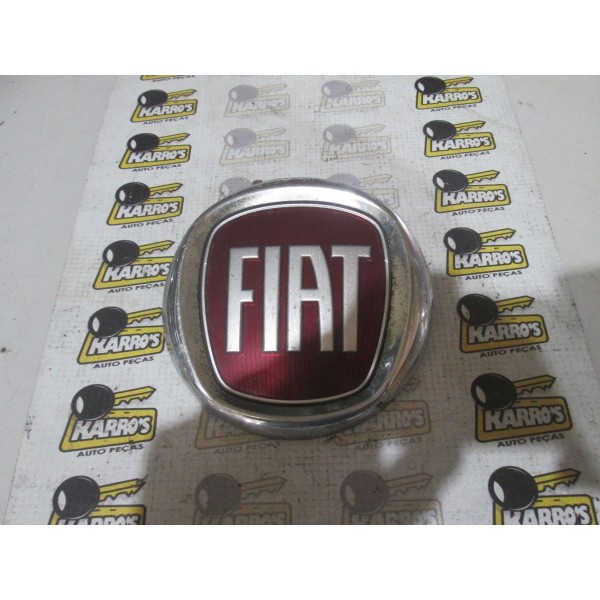 Emblema Vermelho Grade Dianteira Palio Siena G4 Doblo Punto