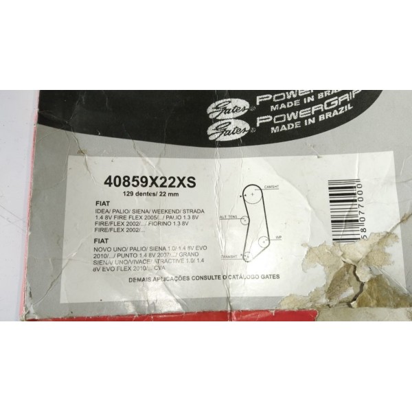 Correia Dentada Linha Fiat ........ C/n 40859x22xs