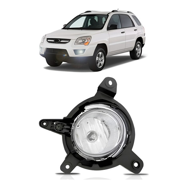 Farol Milha Auxiliar Sportage 2009 2010 2011 Com Lâmpada