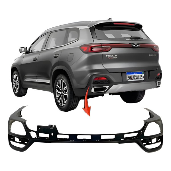Parachoque Inferior Traseiro Chery Tiggo 8 2021 2022 2023