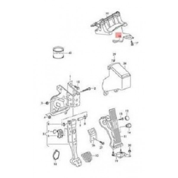 Suporte  Superior  Pedal Audi Q3  1k721913r