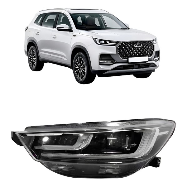 Farol Tiggo 8 Pro 2023 A 2024 Elétrico Led C/ Reator 10p Esquerdo/motorista